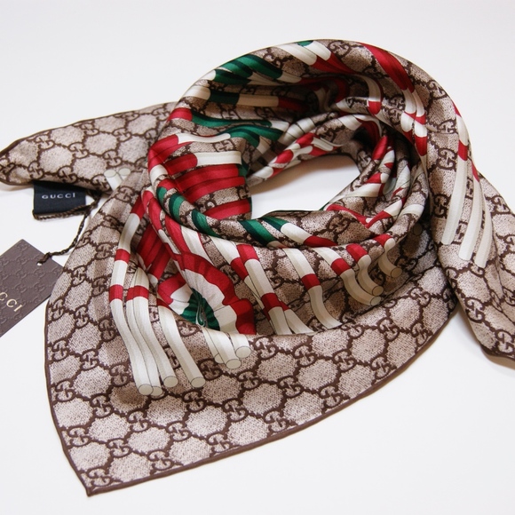 Gucci Accessories - Gucci Square Silk Scarf